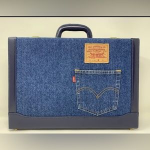Rare!! Levi's Denim Briefcase Made Exclusively for Levi's Exec's Mid Century